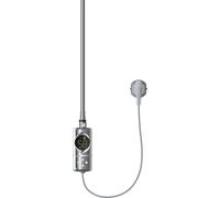 Calentador eléctrico LuxeBath de 900W, cromado, con termostato y pantalla LCD. Incluye regulador electrónico de temperatura y función de temporizador. Elementos calefactores para radiadores de baño