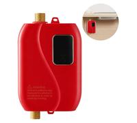 Calentador eléctrico mini instantáneo - Color rojo - Base inferior - Potencia de 3000 vatios