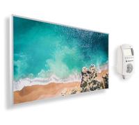 Calentador infrarrojo para imágenes, 1200W - Diseño "Droomstrand" (Playa de Ensueño) - Para uso interior - Montaje en pared