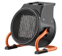 Calentador para invernadero, calefactor eléctrico PTC de 2000W con ventilador, con modos de calor bajo y alto, ángulo ajustable de 15°, protección contra sobrecalentamiento, portátil para invernaderos