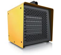 Calentador para obras de Brandson, calefactor para construcción, 3000 W, con termostato, 2 niveles de potencia, 200 m³/h, PTC de cerámica, modo ventilador, protección térmica, asa de transporte, diseñ