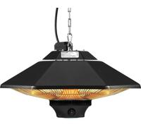 Calentador para patio colgante de 2000W, con control remoto, calentador eléctrico para espacios exteriores