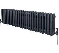 Calentador tradicional de 3 columnas - 300 x 1192 mm - Gris antracita