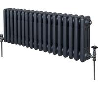 Calentador tradicional de 3 columnas - 300 x 832 mm - Gris antracita