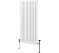 Calentador tradicional de dos columnas - 1500 x 562 mm - Blanco