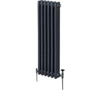 Calentador tradicional de tres columnas - 1500 x 292 mm - Gris antracita