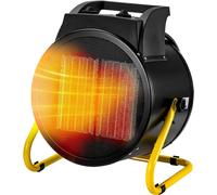 Calentador ventilador profesional de cerámica industrial para uso industrial, con termostato, ajuste de aire caliente y frío, y protección IPX4 (9000 vatios)