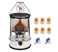 Calentadores de exterior, estufa de queroseno para camping, quemador de calefacción sin electricidad, estufa de queroseno eficiente para tiendas de campaña, picnics y para cocinar (A 4.6L/Rojo)
