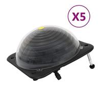 Calentadores Solares De Piscina 5 Pzas Hdpe Aluminio 75x75x36cm Vidaxl