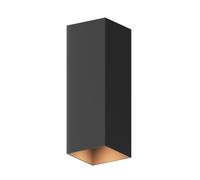 CALEX aplique de pared Milan, para exterior e interior, luz arriba y abajo, impermeable, dorado y negro