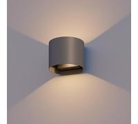 CALEX aplique de pared Verona, para exterior e interior, luz ascendente y descendente, haz de luz ajustable, impermeable, antracita