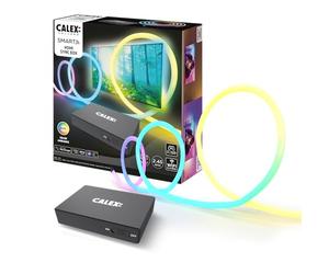 Calex Caja Smart HDMI Sync, Incluye Tira LED de 2,45 m para TV de 55-65'', retroiluminación Sincronizada para Gaming y películas