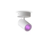 CALEX foco de techo LED inteligente de una luz (redondo), orientable, colores RGB y luz de fría a, regulable, control por aplicación y voz, blanco