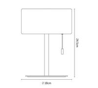 Calex lámpara de mesa LED recargable, IP44, interruptor de tracción