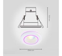 Calex Smart Halo downlight empotrable CCT RGB blanco EC:EPREL:1235147