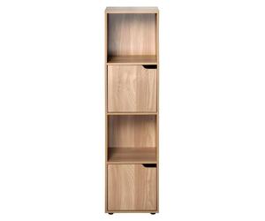 Cali Cosy Modu, Estantería independiente, Fabricada en MDF y madera, Ideal para dormitorio u oficina, 4 estantes, 310 mm