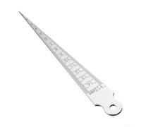 Calibrador cónico de acero inoxidable de 1-15 mm para perforaciones - Medidor de brecha preciso para determinación de diámetro interior en agujeros y ranuras 147 mm