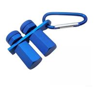 Calibrador de escalera cuadrado auxiliar hexagonal guía plana para enmarcar el techo, cuerda de escalera, aleación, 41 x 8 mm, color azul
