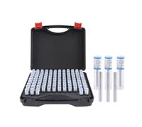 Calibrador de pasador de acero de alta velocidad de precisión de 1,00-10,00 MM paso 0,01mm juego de calibrador de orificio liso herramienta de calibración Alta precisión(0.3-10.00mm 98pcs)