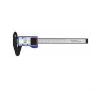 Calibrador digital alimentado por energía solar con precisión de 0,1 mm, herramienta de medición Vernier de plástico de ingeniería para taller, bricolaje en casa y para tareas de diseño de precisión