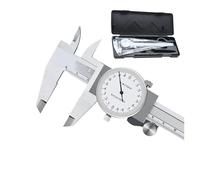 Calibrador Digital, Calibradores de cuadrante 0-150/200 mm, calibrador alta precisión 0,02, Vernier metal, herramienta medición a prueba golpes(0-200mm with Box)