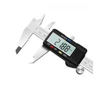 Calibrador Digital De Acero Inoxidable, Calibre Vernier De Metal, Herramientas De Medición, Medidor De Espesor For Carpintería, Regla Electrónica De Profundidad(Black Caliper)