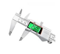 Calibrador Digital De Acero Inoxidable, Calibre Vernier De Metal, Herramientas De Medición, Medidor De Espesor For Carpintería, Regla Electrónica De Profundidad(Light Caliper BOX)