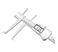 Calibrador digital de precisión de 0 a 6 pulgadas, herramienta de medición de acero inoxidable con pantalla LCD para medición de profundidad de ranura interior, ABS, encendido automático, conversión