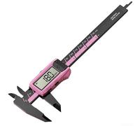 Calibrador digital Vernier de 6 pulgadas con pantalla grande, interruptor de doble unidad para costura artesanal, diseño ligero de fibra de vidrio