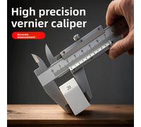 Calibrador Vernier de Acero Inoxidable de Alta Precisión 0-150mm, Micrómetro Manual, Duradero y Apto para Industria, Maquinaria, Joyería 01