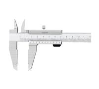 Calibrador vernier de precisión de acero inoxidable 4Cr13 para mediciones exactas de profundidad interior y exterior de 0 a 200 mm. Herramienta portátil y duradera para proyectos de ingeniería, tall