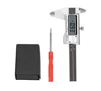 Calibrador Vernier Digital 0-50mm, Medidor de Espesor Portátil, Herramienta de Medición Industrial con Regla de Ángulo, Resistente al Óxido, Incluye Destornillador y Caja de Almacenamiento