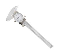 Calibradores De Dial 0-150 Mm 0,02mm Herramienta Medición Métrica A Prueba Golpes Calibrador Vernier Acero Inoxidable Industrial Alta Precisión Lectura De PrecisióN(NO 1 With Case)