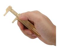 Calibradores de prueba de nuez, calibre de joyería, calibre de latón práctico, nuez para joyería(Escala única (longitud 8 cm))