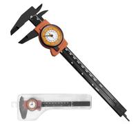 Calibre ABS 0-150 mm, herramienta de precisión con escala redonda para interior y exterior, cinta métrica ligera de plástico para trabajos de madera de 23,6 cm