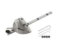 Calibre de ingletes de 450 mm con tope de pista Sierra de mesa Enrutador Calibre de ingletes Regla de ensamblaje de aserrado Calibre de ingletes Sierra de mesa(Aluminum handle)