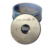 Calibre de rosca Medidor de anillo rosca 2A, medidores Go-No Go 3/4-12-14-16-18-20-24-28-32 UNC UNF, 2 unids/set(3410UNC)