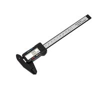 Calibre Digital, KATSU 150mm 6" Pantalla LCD Fibra de Carbono Calibrador Vernier Electronico para Mediciones Externas Internas Profundidad y Paso