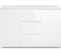 Calicosy - Aparador 2 Puertas 3 Cajones Blanco L120 cm - Pretoria