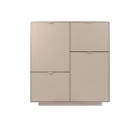 Calicosy - Aparador alto con 4 puertas, decoración de arena L107 cm, Vika