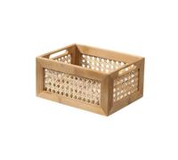 Calicosy - Caja de bambú y ratán pequeño modelo - 25 x 18 x 12 cm