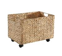 Caja de juguetes con ruedas, fabricada en fibra de agua, con una longitud de 50 cm