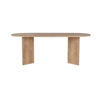 Calicosy - Mesa de comedor con tapa ovalada L200 cm - CHARLIE