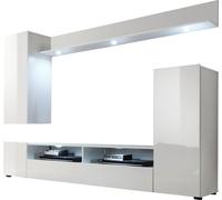 Calicosy - Conjunto de TV completo con frentes en blanco brillante - L201 cm