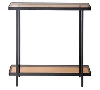CALICOSY - Consola con dos estantes de cristal tintado, modelo B80 cm - ORA