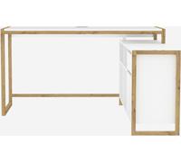 Calicosy - Escritorio 4 compartimentos, 1 puerta y 1 cajón L139 cm - DENVER