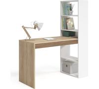 Calicosy - Escritorio reversible con estantería de almacenamiento - L120 cm