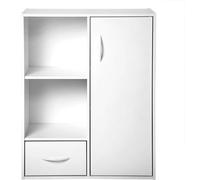Calicosy - Estante de almacenamiento con 2 compartimentos, 1 cajón y 1 armario - L61,5 cm