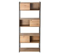 CALICOSY - Estantería con 3 puertas correderas, altura 196 cm - Modelo LENNY