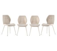 Calicosy - Juego de 4 sillas de tela H86 cm - ASHLEY